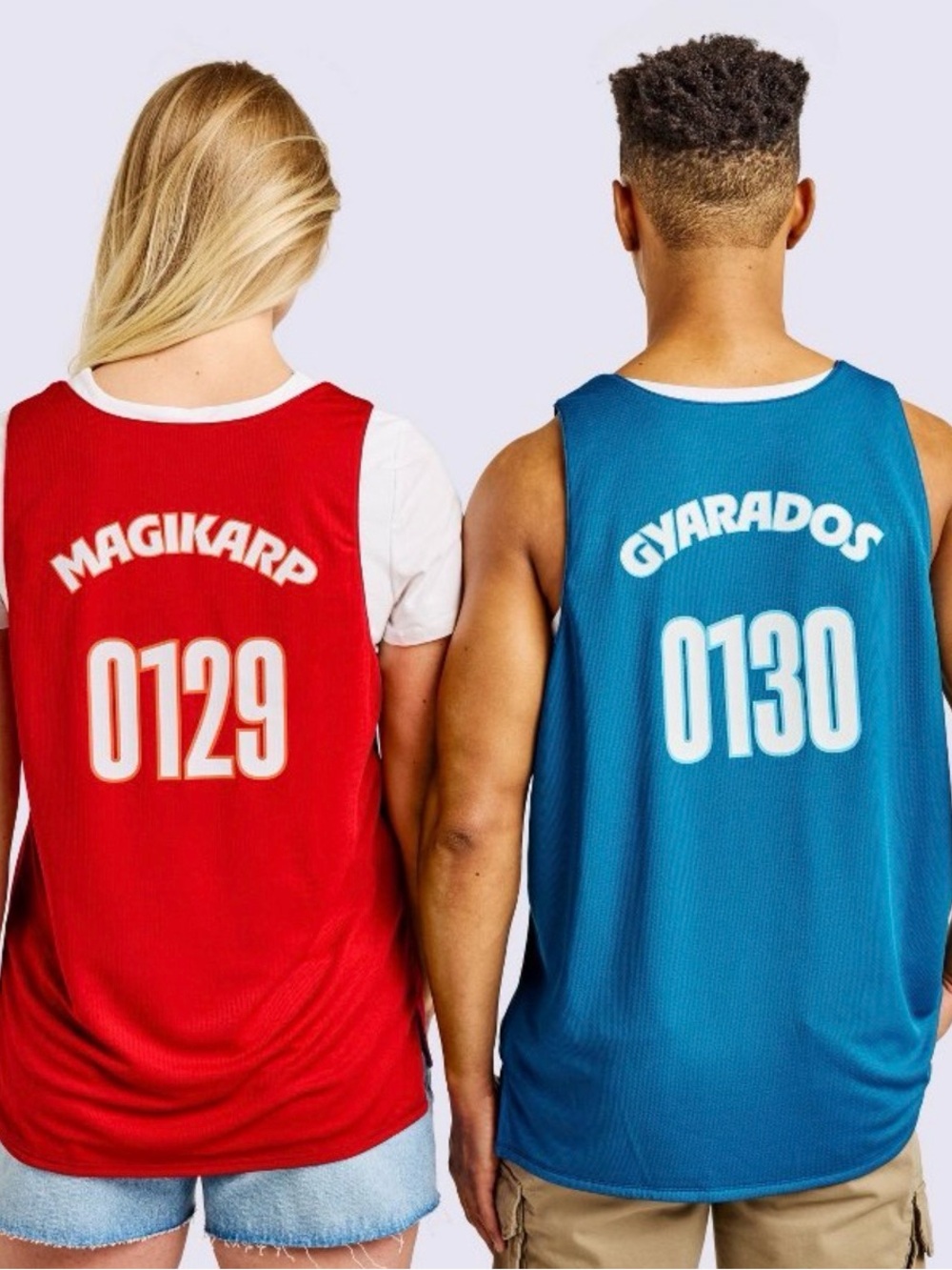 Adult Reversible Jersey - Pokémon x Target NWT Magikarp & Gyarados Red and Blue - Picture 2 of 2